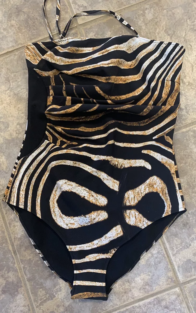 CHIARA BONI Ladies Print One Piece Swimsuit Size 46 10