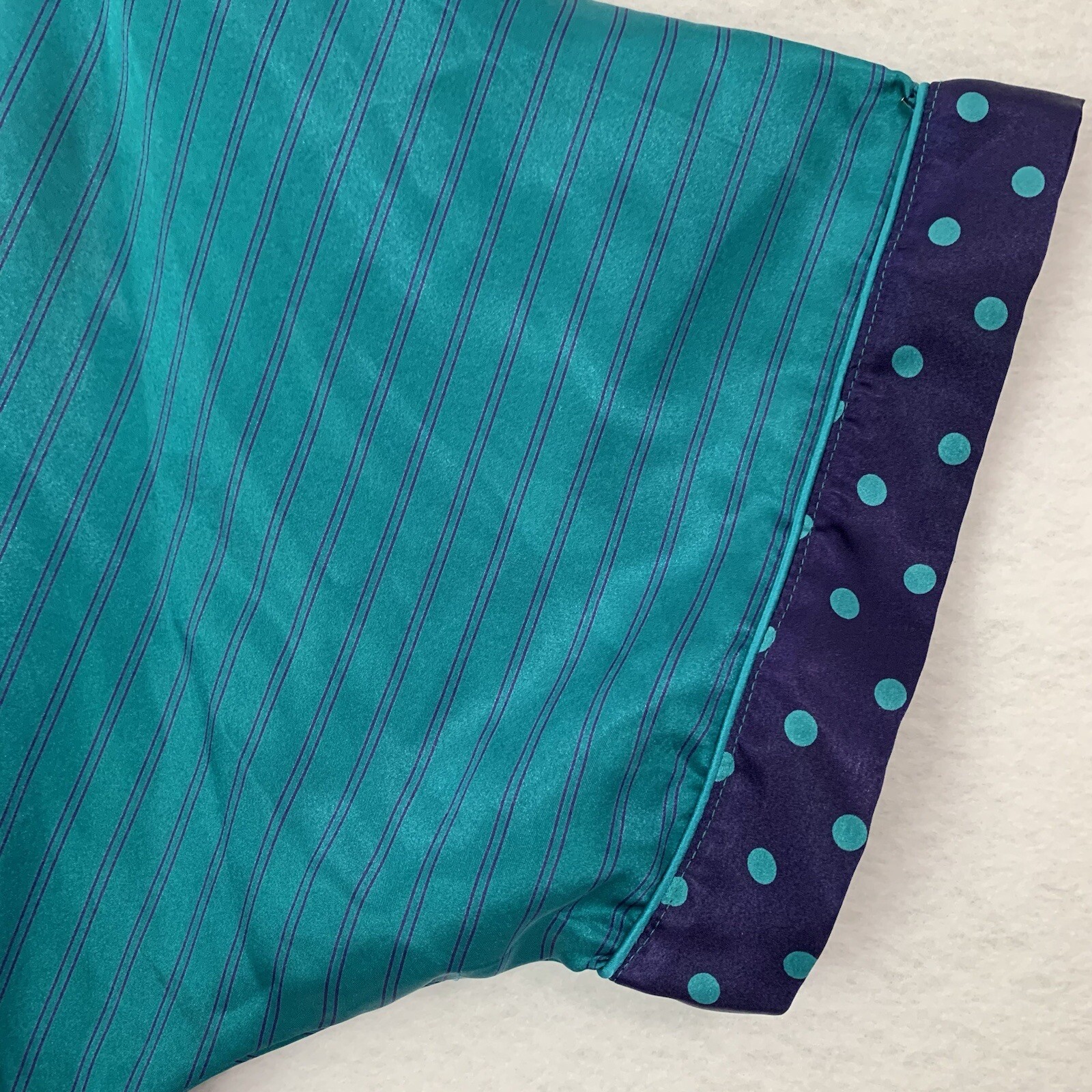 Kathryn Robe Women S Turquoise Purple Stipe Polka Dot Kimono Loungewear Fairy