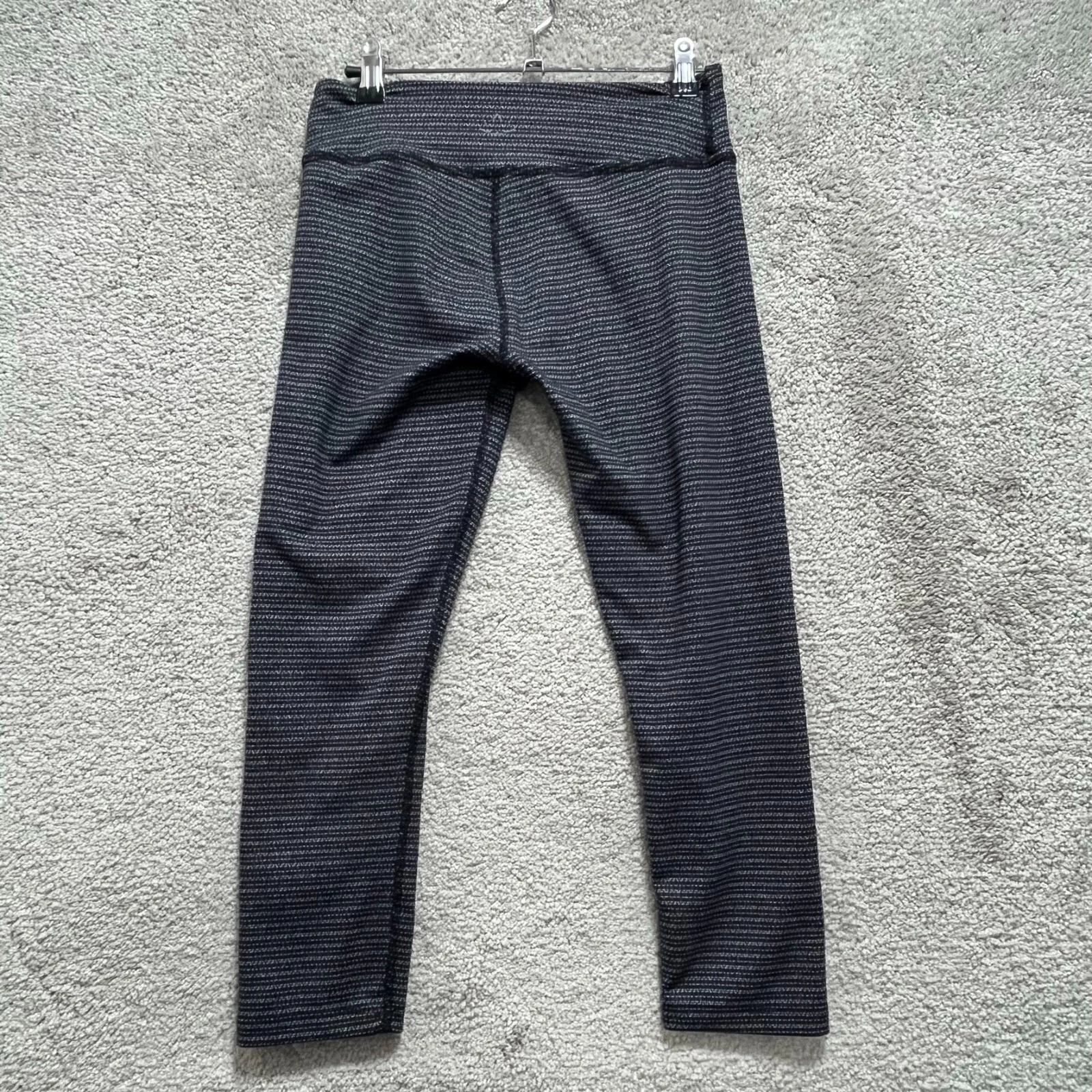 beyond-yoga striped cropped pullover high waist leggings