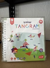 Travel Tangram Puzzle Car Game Magnetic Pattern Blocks Road Airplane Trip
