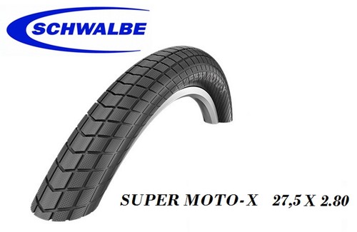 COPERTONE PNEUMATICO COPERTURE SCHWALBE SUPER MOTO-X 27.5 X 2.80 MTB E-BIKE NEW