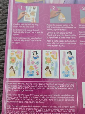Disney Princess And Pearls Self-Stick Wall Decor Kit - Removable & Repositionable, 6 Sheets - View #9