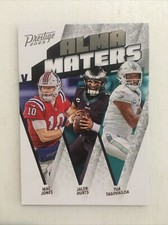 2023 Panini Prestige Alma Maters Insert Card #AM-3 Jalen Hurts, Mac Jones, Tua