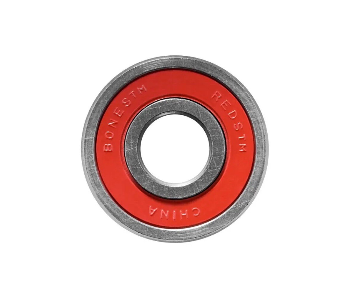 Bones Bearings Skate Bearings Reds 16-Count 8mm 608 Skateboard Hockey Inline