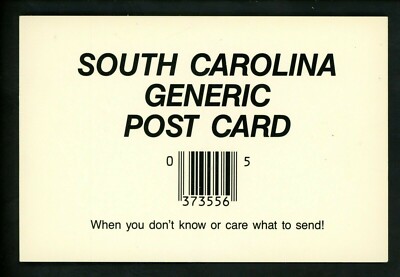 '' Generic '' Postcard Comic Greetings from South Carolina SC State