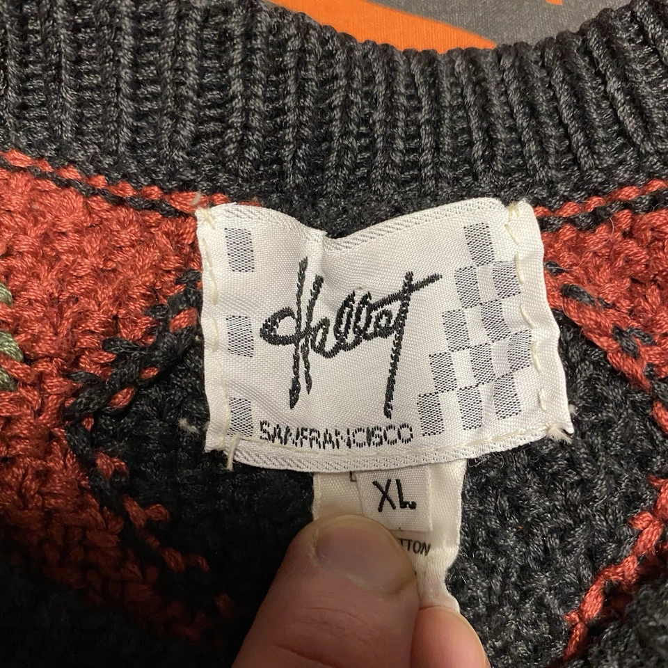 Suéter de Golf Tejido Diamante Algodón Pebble Beach De Colección Talla XL MUY RARO Años 80/90 Foto 3 de 4