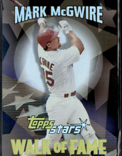 2000 Topps Stars Walk of Fame #WF3 Mark McGwire Cardinals 