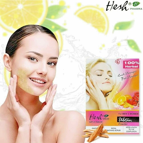 Hesh Ubtan Powder-100 g X Pack of 2 For Glowing Skin 100% Natural -USA SELLER - 第 1/6 張圖片