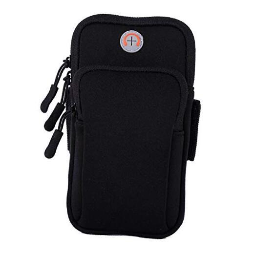 Phone Holder for Running Armband iPhone 15 14 13 12 11 Pro Max XS XR X 1-Black
