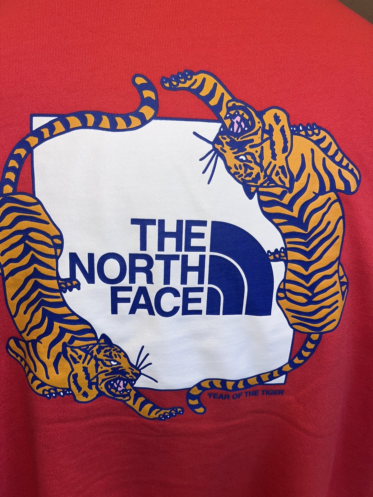 NWT The North Face Menu0026#039;s CNY Year Of The Tiger Pullover Hoodie Large  Red $65 | eBay