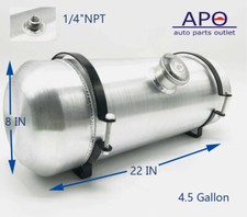 4.5 Gallon Aluminum Gas Tank Fuel Tank 8 X22 Center Fill 14-18npt With Cap