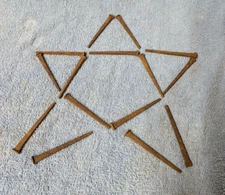 15 Antique 3" Coffin Nails, Square Nails, Wicca Witch Pagan Hoodoo Voodoo