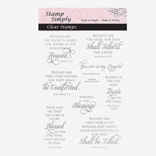 Blessings  Beatitudes 4x6 Inch Christian Religious Inspirational Sticker Sheet