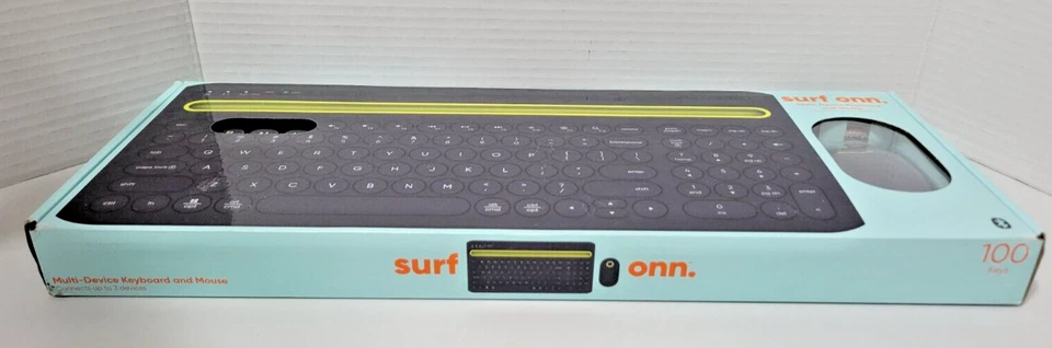 Surf Onn. Multi-Device Bluetooth Compatible Wireless Keyboard & Mouse NIB - Image 3 of 4