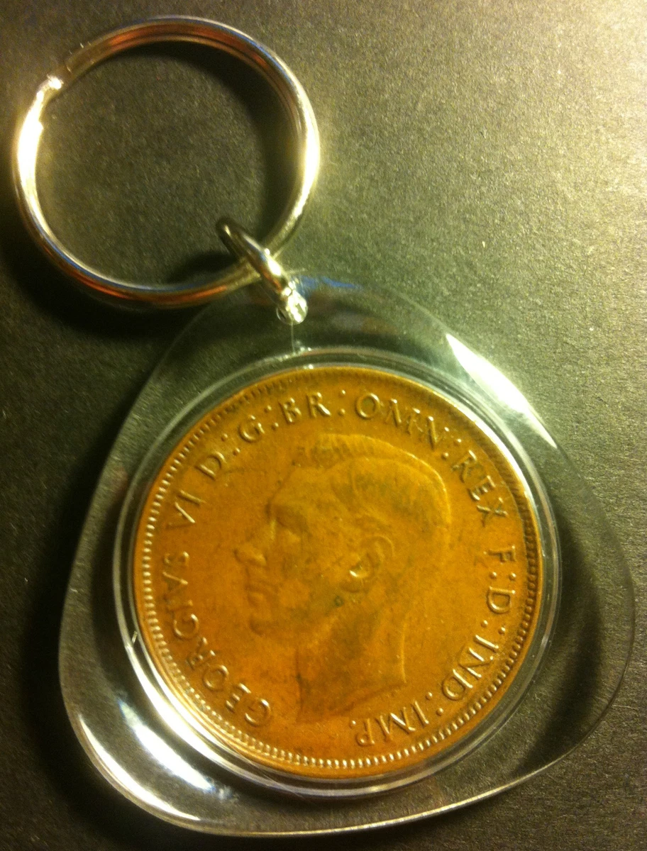 Awesome Collectible Australian 1948 Melb Mint Birthday Penny Key Ring