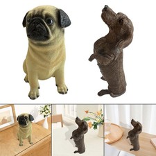 Statua di Cane, Statuetta Realistica di Cucciolo in Resina, Collezione di Arte