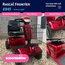 ✅ FREE DELIVERY & WARRANTY - Rascal Frontier Mobility Scooter 8mph