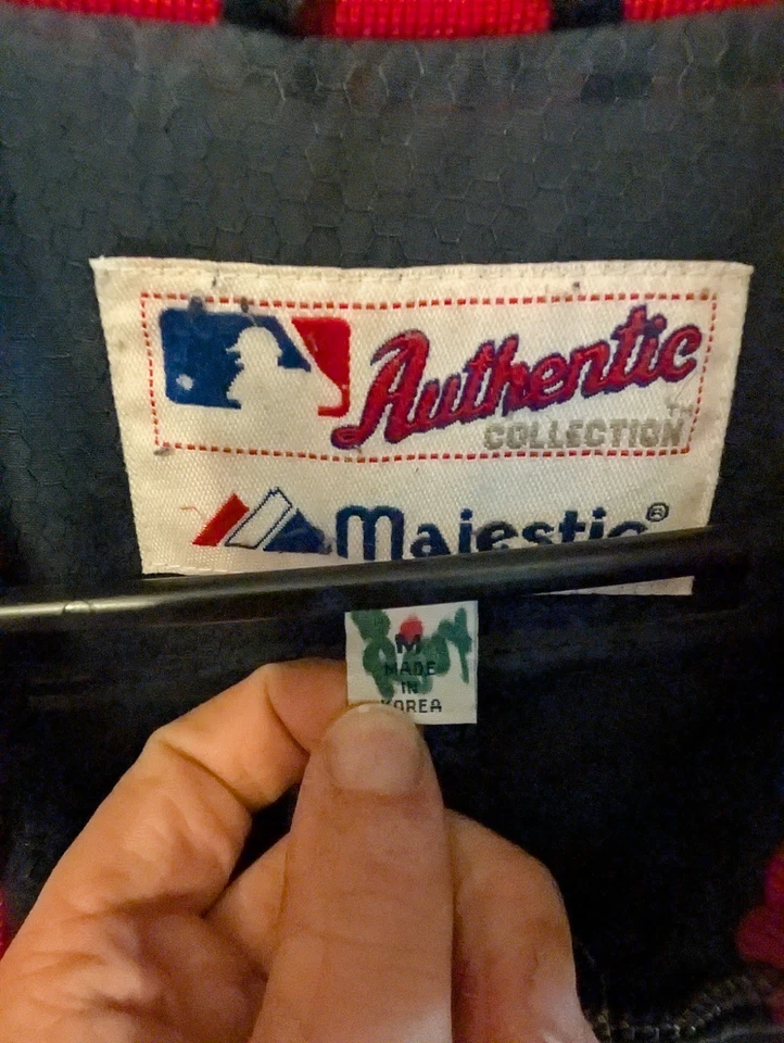 Vtg Majestic Authentic Collection Boston Red Sox Jacket Medium Full Zip MLB - Image 3 of 4