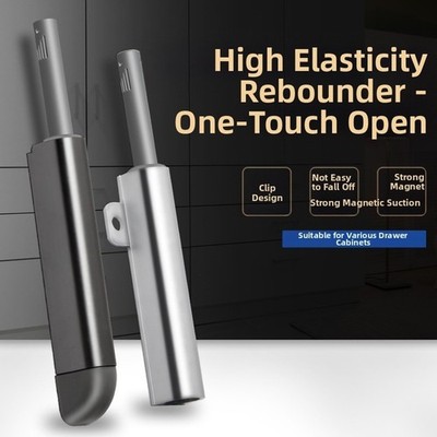 Cabinet Push Latch Aluminum Alloy Magnetic Invisible Design No Handle Needed