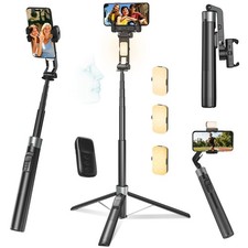 360 Face Tracking Selfie Stick Tripod with Handheld stabilizer Function