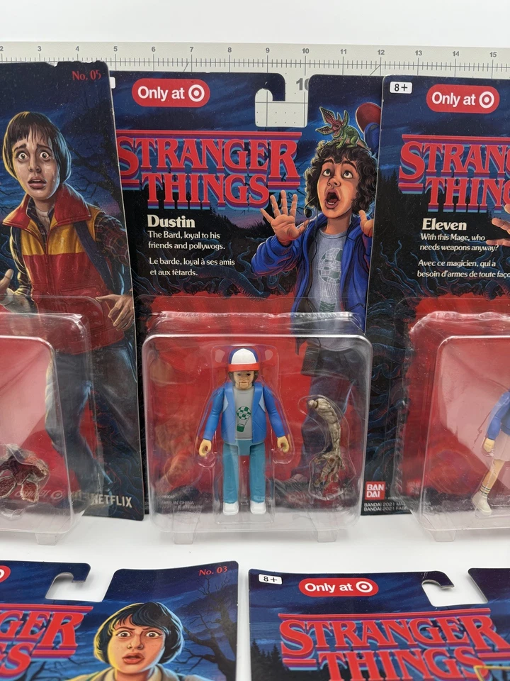 Stranger Things Bandai Full Set of 6 Action Figures Target Exclusive Read Desc - Image 3 of 4