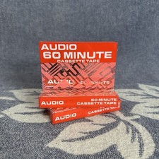 Audio Cassette Tape Blank New Sealed 60 Minute Set Of 3