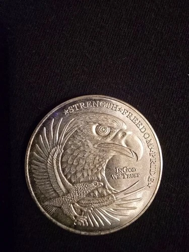 LOT OF 6 X 1 oz Double Eagle IN GOD WE TRUST .999 silver bullion IN CAPSULE