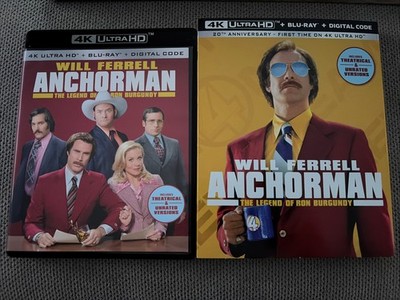 Anchorman: The Legend of Ron Burgundy 4K Ultra HD/Blu-ray With Slipcover 3 Disc