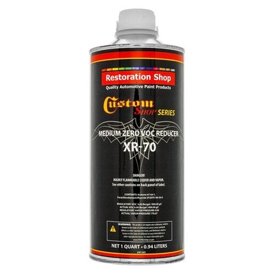 Custom Shop XR70 Medium Zero V.O.C. Urethane Reducer, Quart (32 Ounce), Mid T...