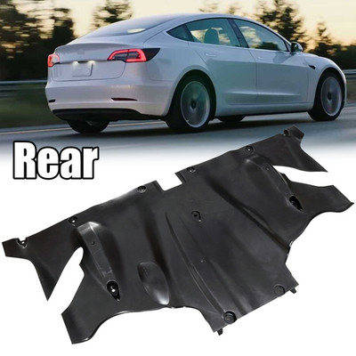 Rear Engine Under Cover Aero Splash Shield Fit For 2017-2023 Tesla Model 3 / Y