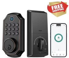 Smart 4-in-1 Door Lock, Fingerprint, Password, Key  App Unlock, 50 Passwords