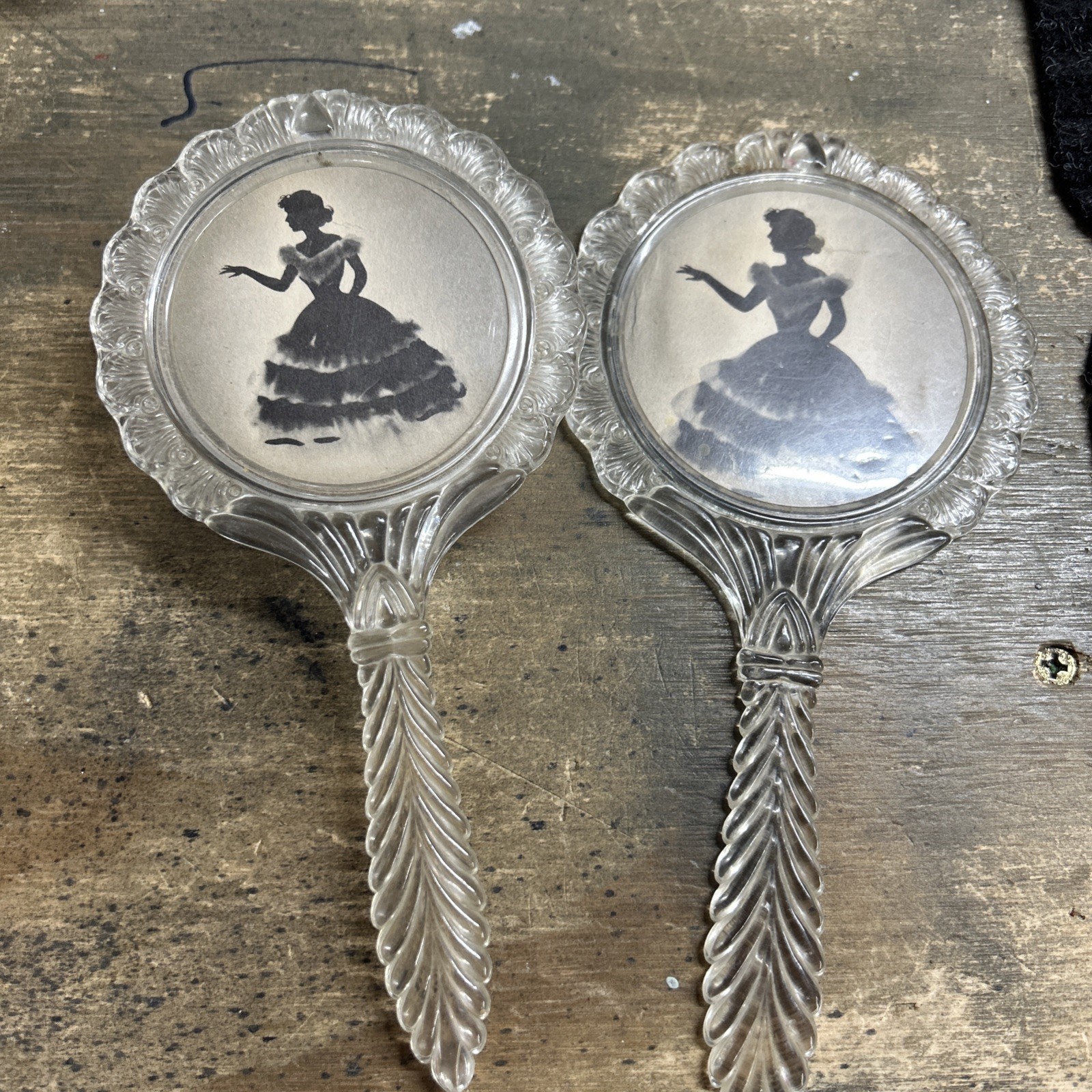 Vintage Brush And Mirror