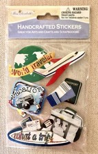 NEW Miss Elizabeth's Handcrafted Travel Dimensional Scrapbook Stickers
