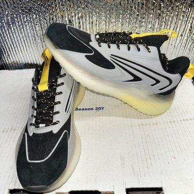 Mazino Krypton Shoes Men's 10 Gray Black  Lace Up Athletic Running Sneakers