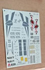 Italeri F-14B Super Tomcat 1/48 Scale package # 57  decals only Read Desc!!!!!!