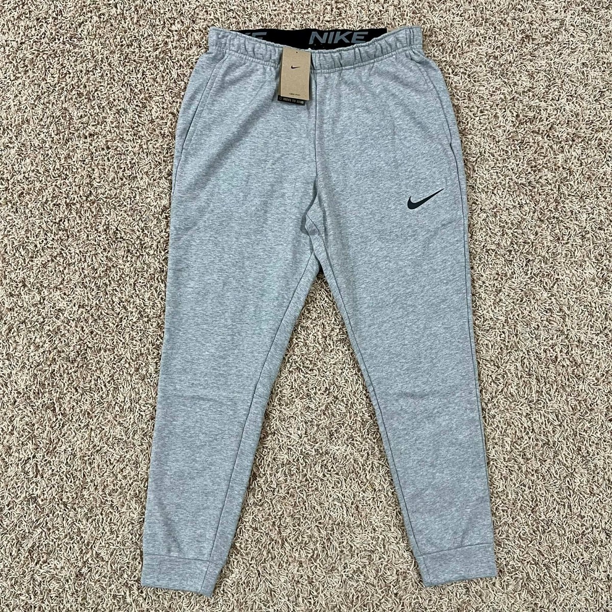 Nike Men's Dri-FIT Dry Tapered Training Pants Gray Heather CZ6379