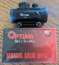 Hatsan Optima 1x30 Red Dot Sight 11mm Dovetail Rail Top Battery - New Hatsan Optima 1x30 Red Dot Sight 11mm Dovetail Rail Top Battery - New