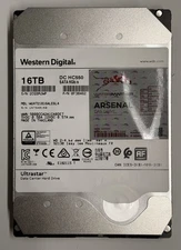 Western Digital Ultrastar DC HC550 RFRBSHED WUH721816ALE6L4 0F38462 16TB 7.2K