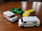 Vintage Corgi Juniors model vans, Hertz Uni chem Paramedic US Ford Transit