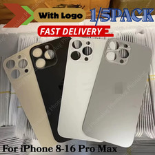 Replacement Rear Back Glass Big Hole For iPhone 16 14 13 12 11 15 XR X 8 SE Lot