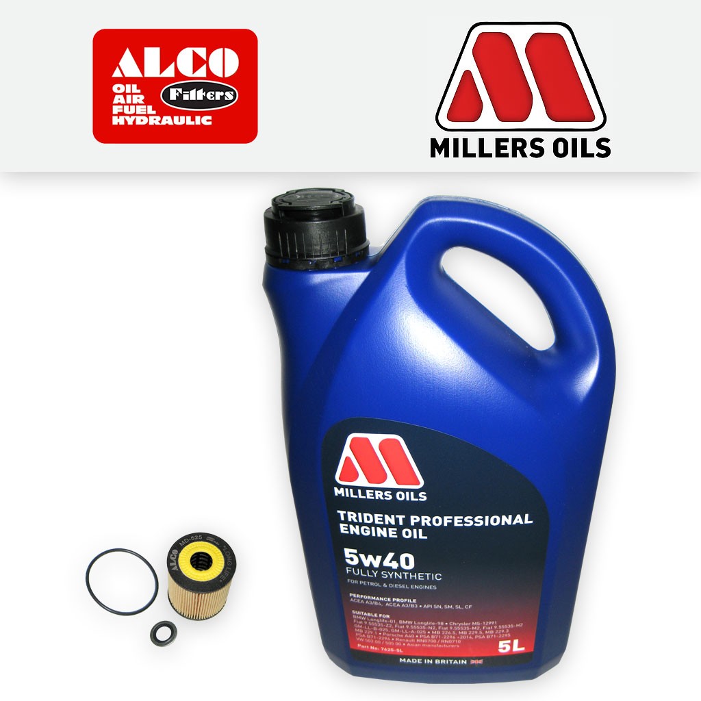 SERVICE KIT for CITROEN C4 1.6 16V OIL FILTER +5w40 OIL (2004-2011)