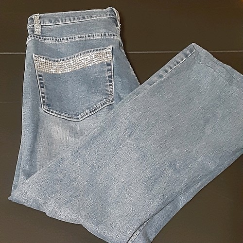 Christine Alexander Swarovski crystal two-piece denim vest/jeans Size 8/M *READ* - 第 17/22 張圖片