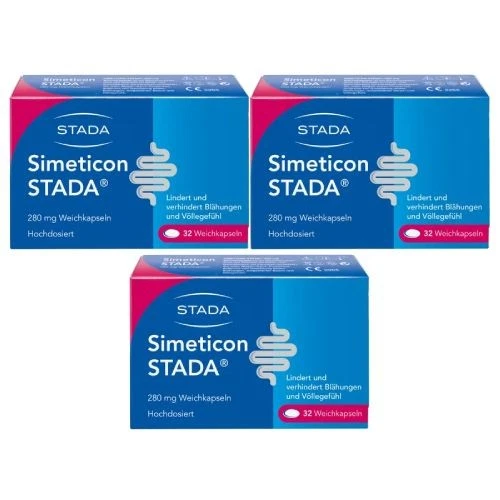 STADA CONSUMER HEALTH DEUTSCHLAND GMBH Simeticon Stada 280 mg Weichkapseln (3x32 St) 3 St
