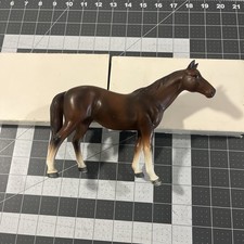 VTG Lefton Porcelain Horse Figurine Brown Equine Japan Stud Colt Looking Right