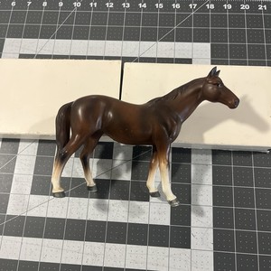 VTG Lefton Porcelain Horse Figurine Brown Equine Japan Stud Colt Looking Right