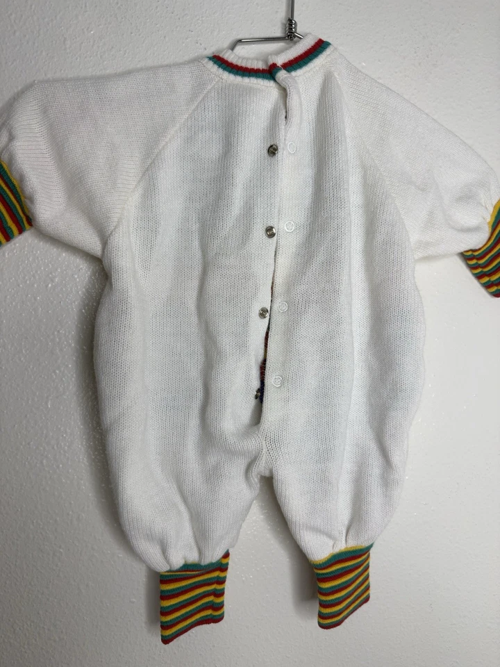 Payaso Vintage Años 70 Una Pieza Talla 3 Meses Hecho en Francia Foto 2 de 4