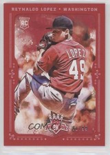 2017 Panini Diamond Kings Rookies Red Framed 1/99 Reynaldo Lopez #140 8k4