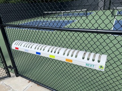24 Paddle Pickleball Rack Game Play Organizer On Deck Who's Up with Next Slider