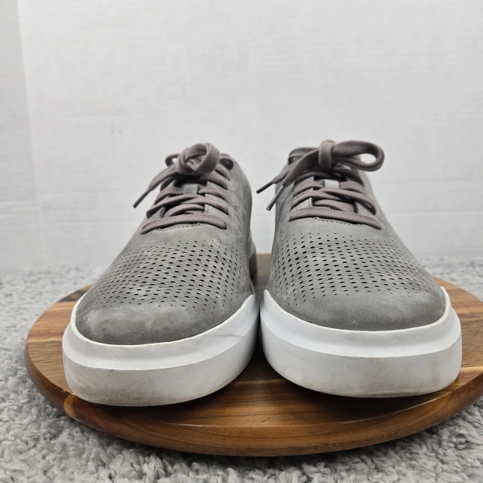 Zapatilla deportiva diaria Cole Haan para hombre 13M GrandPro Rally corte láser gris medio de cuero Foto 4 de 4