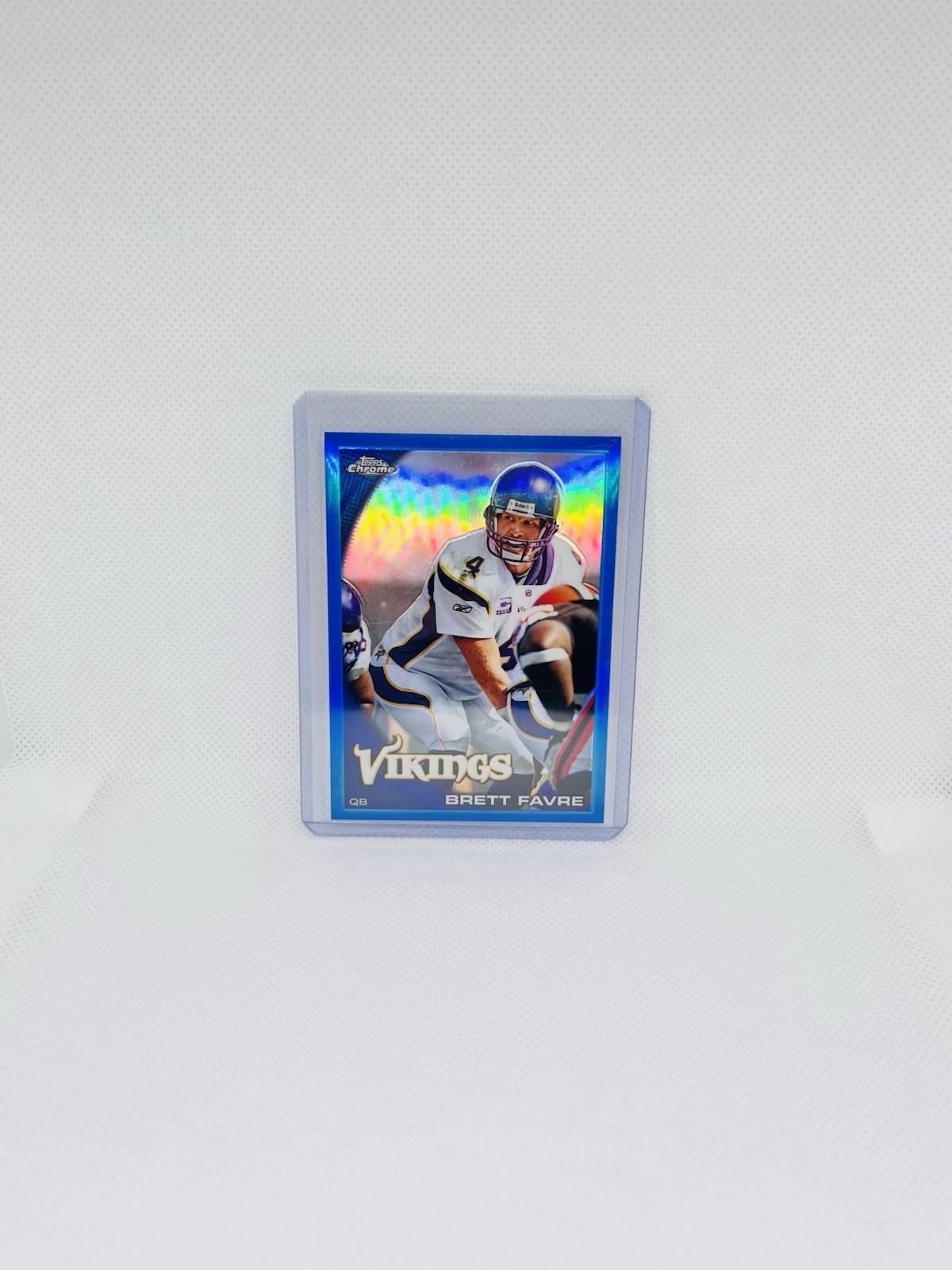 2010 Topps Chrome Blue Refractor 065/199 Brett Favre #C90 HOF